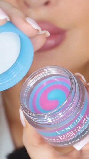 cotton candy lip mask 👄 #lips #laneige #asmr | Fannys Skincare Tips