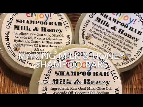 Making Shampoo Bars with Recipe - Goat Milk & Honey
