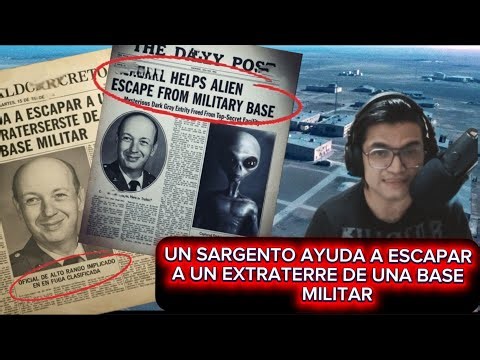 Sargento ayuda a escapar a un alien gris tipo 3 de una base militar