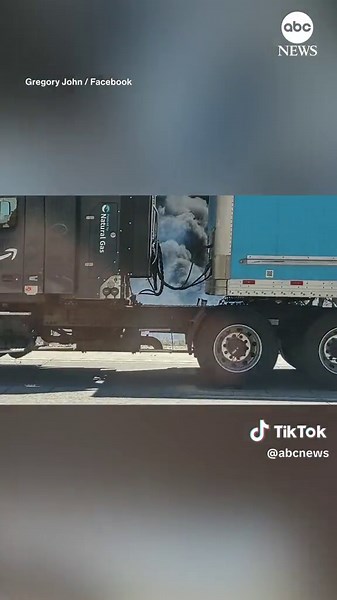 Southern California Wildfire Threatens Campers and Freeway