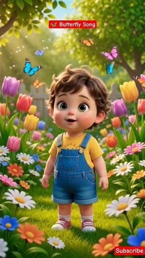 Butterfly Butterfly 🦋 Kids Song | Nursery Rhymes for Children | Fun Learning Song