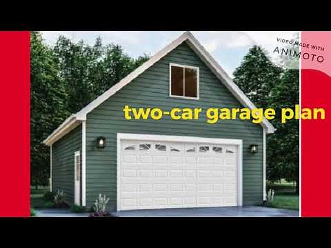2 Car 2 Story Garage / Building Plans Package,24x24 Two Car Garage Apartment Plans DIY