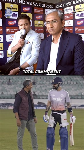 A Bond Rekindled 🫂 A wholesome moment as #ViratKohli and #SanjayBangar reunite during Team India’s nets session 🤩 #INDvSA 2nd ODI, LIVE NOW 👉 https://hotstar.onelink.me/UsKp/35nrky2s | Star Sports