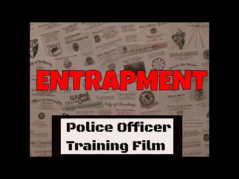 " POLICE TRAINING: ENTRAPMENT " 1970s LAW ENFORCEMENT OFFICER LEGAL TRAINING FILM XD96025