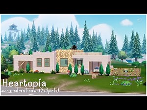 Building an Eco Modern House 🌷 | Heartopia (2×3 Plot) | Longplay (No Commentary)