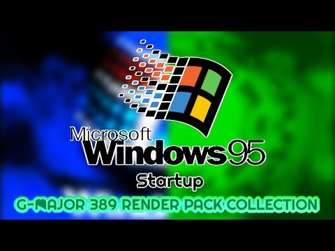 Microsoft Windows 95 Startup G-Major 389 Render Pack Collection
