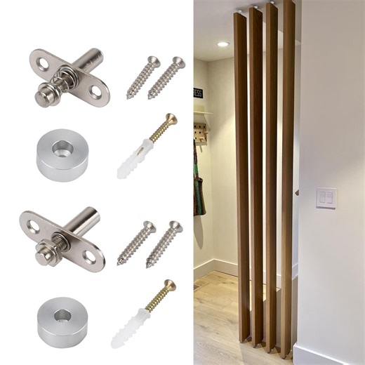 Professional Rotating Slat Wall Hardware Designer Room Divider - DIY Swivel Slat Kit - High-end Interior Design Aesthetic - 360 Degree Pivot - Etsy