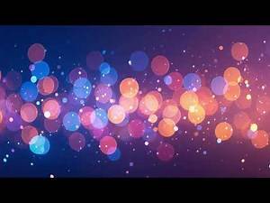 Abstract Multicolor Bokeh Particles Glow Sparkles Seamless Motion Background Video Loop 4K 60FPS