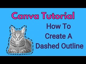 Canva Tutorial Creating Dashed Lines Outline (FREE 2022)