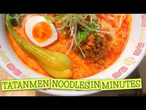 Quick and Easy Tantanmen - aka Dan Dan Noodles - Recipe Below