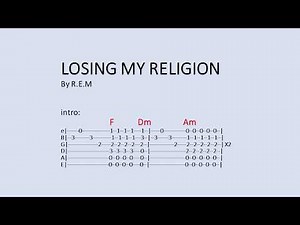 Losing my religion by R.E.M - easy chords and lyrics