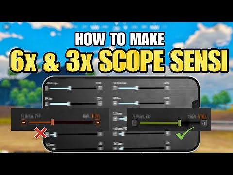 Best 3x & 6x Scope Sensitivity Guide 🔥BGMI + PUBG Full Control