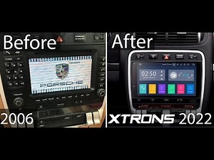 Xtrons Radio Update Porsche Cayenne 9PA/955 Installation Radio Upgrade Android 2022