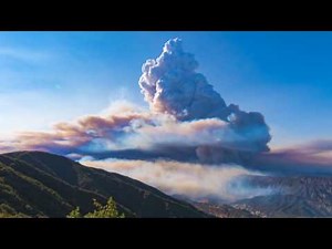 Timelapse - Pyrocumulus Clouds Formed By The Rey Fire - Santa Barbara 8/20/16 (4kUHD)