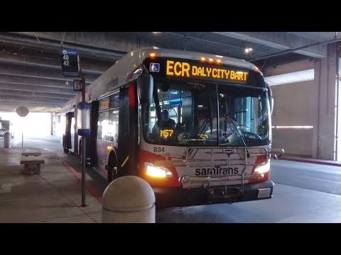 SamTrans 2019 New Flyer XD60 #834 on Route ECR