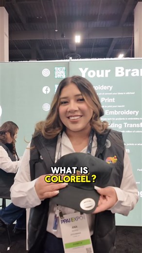 Stitchmania, Inc. on Instagram: "Day 2 at the @ppai_hq expo Las Vegas 2026 ✨ #ppai #coloreel #ppaiexpo #embroiderydesign #stitchmania"