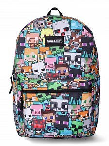 Minecraft Creeper 17" Laptop Backpack Multi-Color