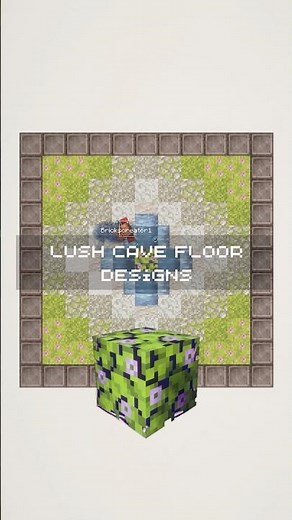 Minecraft Lush Cave, Moss and Clay Floor Designs and Patterns #minecraft #minecraftbuilding
