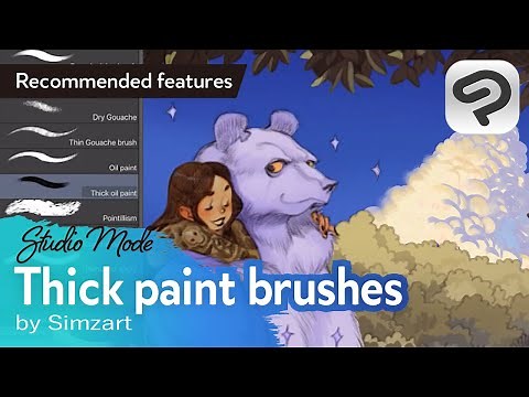 Paint realistically! How to use thick paint brushes by Simz | Clip Studio Paint Recommended Feature