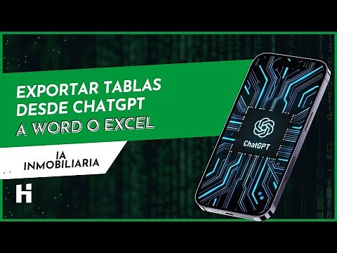 Cómo copiar una tabla desde ChatGPT a Word o Excel en un minuto