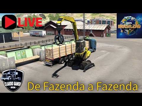 Frete De Fazenda a Fazenda No Mapa Brasilzão Pro Ets2 1.58 #Lives shorts #claudiogameroficial