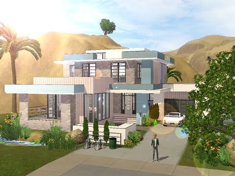 The Sims 3 - Building a small modern familyhouse