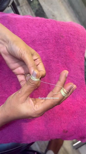 Threading technique#Try this video👍