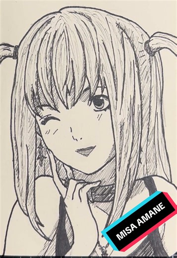 Risposta a @Misa Amane MISA AMANE! Death note #drawing #misaamane #animedrawing #sketchbook #deathnote