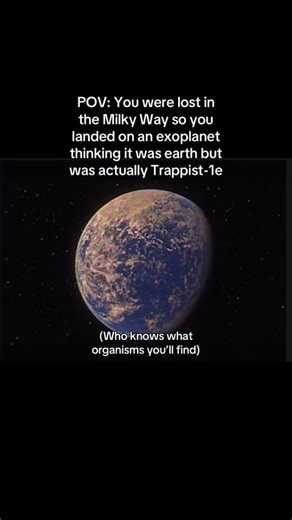 Archive Era on Instagram: "Trappist-1e, an exoplanet 40 light years away from earth and has a radius similar to earth but just a little smaller. This planet has been deemed the most potential habitable planet in the universe (other than earth). So theres chances you'll find life or even intelligent life."