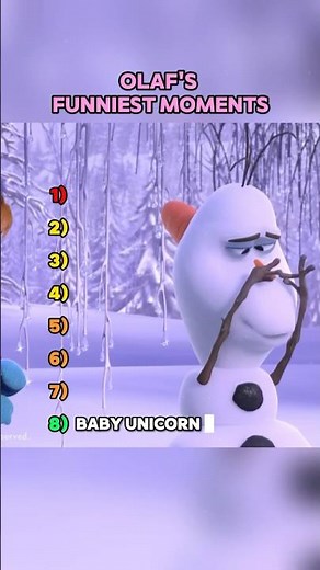 Olaf's Funniest Moments #funny #frozen #olaf #olafcore #Disney