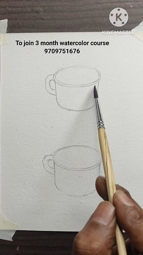 Easy Cup Watercolor for beginners #fblifestyle | Aftab Art Gallery