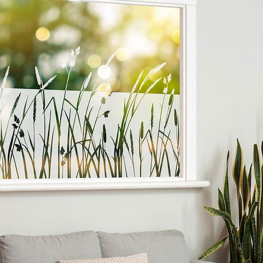 Fensterfolie Gräser, Sichtschutzfolie, Milchglasfolie, Sandstrahloptik, Glasaufkleber, Sichtschutz, Dekofolie, Glastür, individuelle Größen - Etsy.de