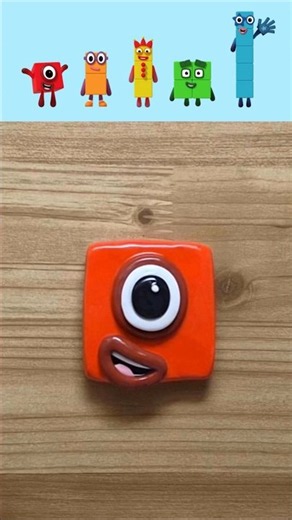 Numberblocks 1 to 5 claycracking making 넘버블럭스 1-5 클레이로 만들기 #numberblocks #넘버블럭스