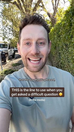 Once you “advocate” for your audience, you can use a bridging statement to get to your key message