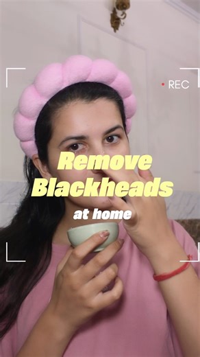 Priya Rathi on Instagram: "DIY blackheads remover 🌿 Step 1: Scrub (sugar+coconut) Step 2: Steam Step 3: remove blackheads with tool #skincare #diy #naturalskincare #glowingskin #blackhead #blackheadremoval #skincareroutine #homeremedies #healthyskin #clearskin #whitehead #instagood #instagram"