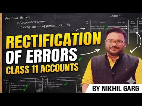 Rectification of Errors with Suspense Account | #class11 #accounts #oneshot | By Nikhil Garg