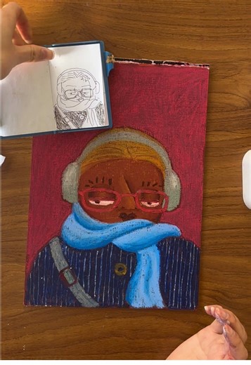 Creating Art: Indigo's Character from My Commute