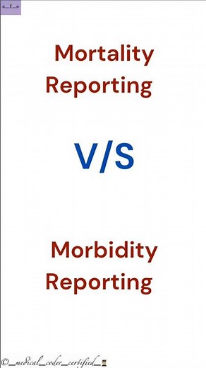 Mortality vs Morbidity Reporting| Medical Coding and Billing| ‪@medicalcodercertified‬