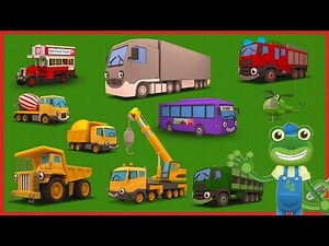 Counting Big Trucks With Gecko's Garage | Learn to Count 1 - 10 | Learn With Gecko