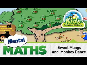 Mental Maths Activities | Sweet Mango and Monkey Dance | Mental Maths Vol-1 - Videos For Kids