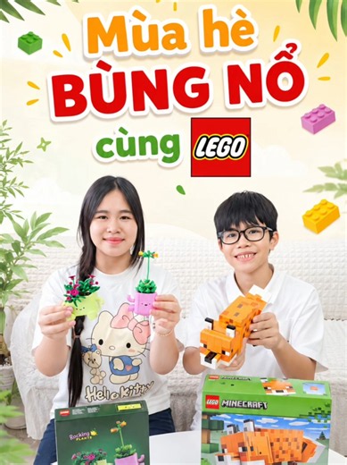 🏝 Mùa hè này có thứ khiến 2 đứa ngồi yên cả tiếng đồng hồ mà không biết chán 🥰 #LEGOVN #ChoiSangTaoVungTuongLai #Playground #Mykingdom #nguyennamfamily