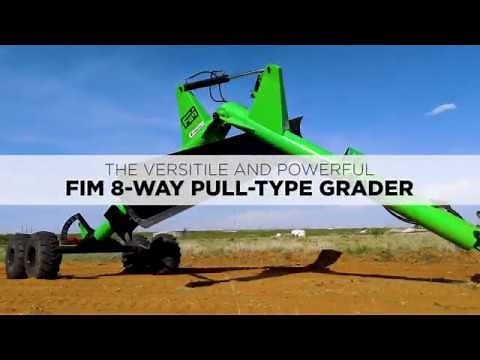 VERSITILE GRADER IMPLEMENT! - FIM-1600G 8-Way Pull-Type Grader