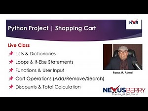 Build a Shopping Cart in Python | Beginner Project with Live Coding | NexusBerry
