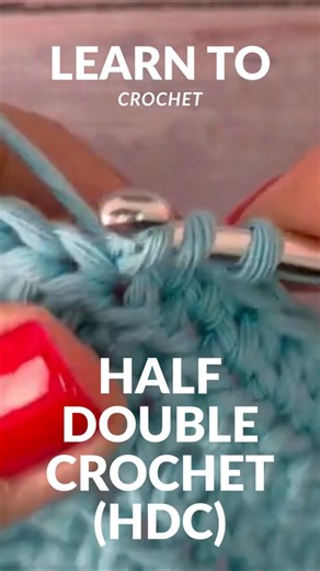Half Double Crochet (HDC) for Absolute Beginners| Learn to Crochet #learntocrochet