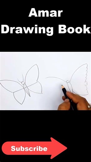 Butterfly Drawing #shorts