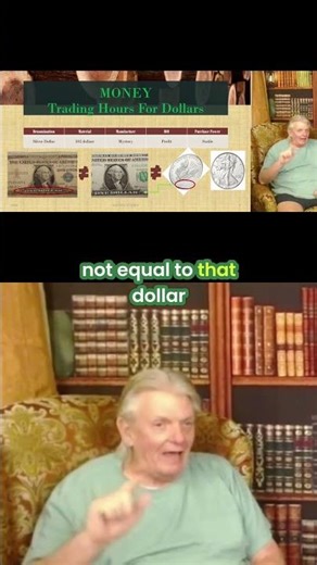 Silver Dollar vs. Paper Dollar: Understanding Value #shorts