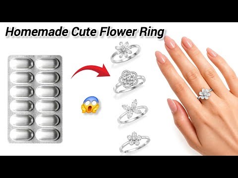 How to Make Cute Flower Ring at Home | Easy Flower Ring | DIY Ring