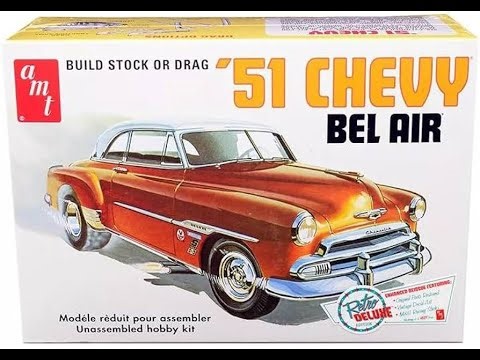 AMT 1951 Chevy Bel Air 1:25 Scale Model Kit unboxing