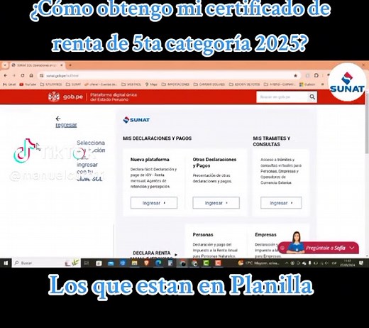 Cómo obtener el certificado de renta de 5ta categoría 2025