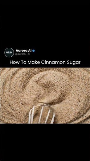 How to Make Cinnamon Sugar 🍂✨ | Quick & Easy Recipe.